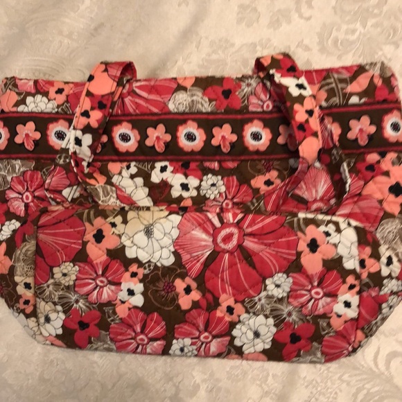 SIERRA PACIFIC CRAFTS QUILTED PURSE VIBRANT FLOWERS LINED ZIPPER CLOSING #166 - Picture 12 of 13